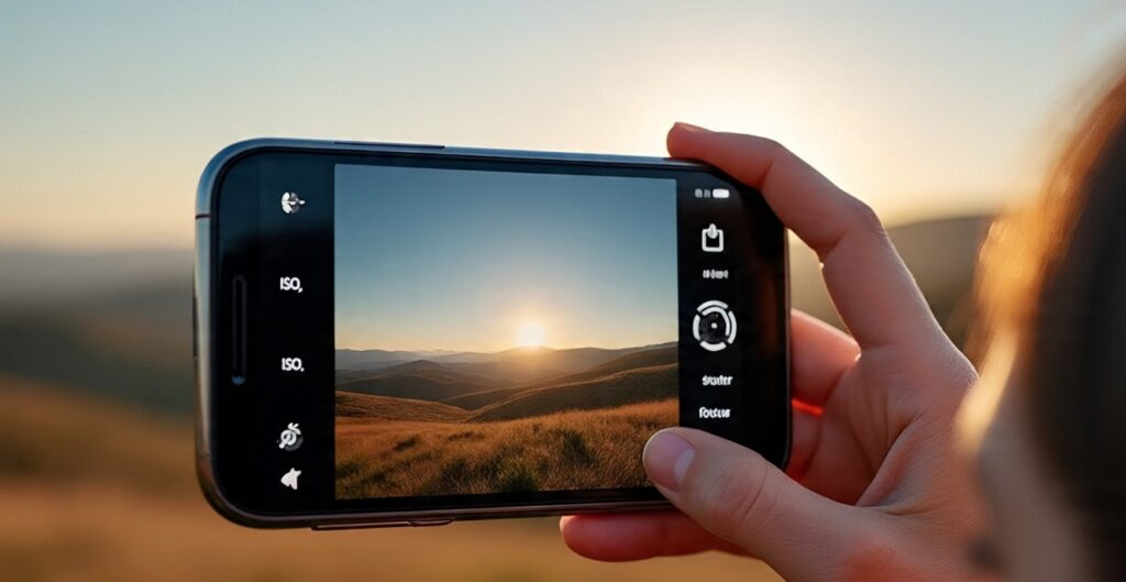 स्मार्टफोन फोटोग्राफी गाइड 2025 खींचें Stunning DSLR जैसी Photos अपने फोन से 2 स्मार्टफोन से DSLR जैसी शानदार तस्वीर खींचता हुआ यूज़र – 2025 फोटोग्राफी गाइड के लिए
