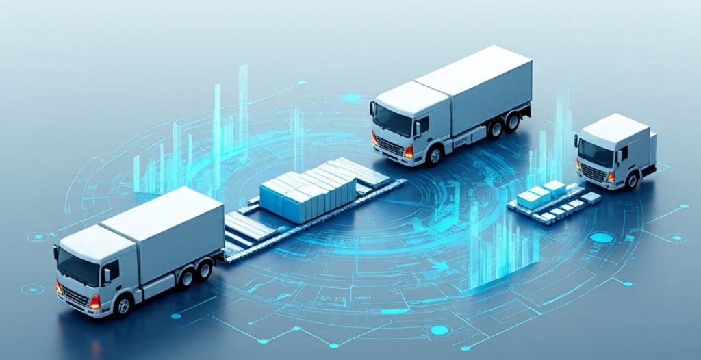 Blockchain का असली जादू 2025 क्रिप्टो से आगे 5 इंडस्ट्रीज़ जो कमा रही हैं रिकॉर्ड तोड़ मुनाफा 2 ब्लॉकचेन तकनीक से जुड़ा सप्लाई चेन नेटवर्क और उत्पाद ट्रैकिंग का 3D इन्फोग्राफिक